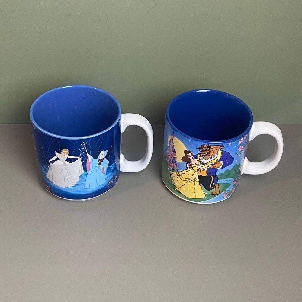 Set of 2 Vintage Disney Princess Coffee Cups - Picture 2 of 11